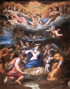 De aanbidding van de herders door Annibale Carracci